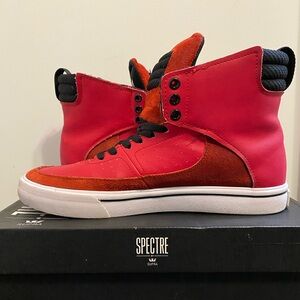 Supra Spectre Athletic Red / Black - White men’s size 8.5 shoes (preowned)